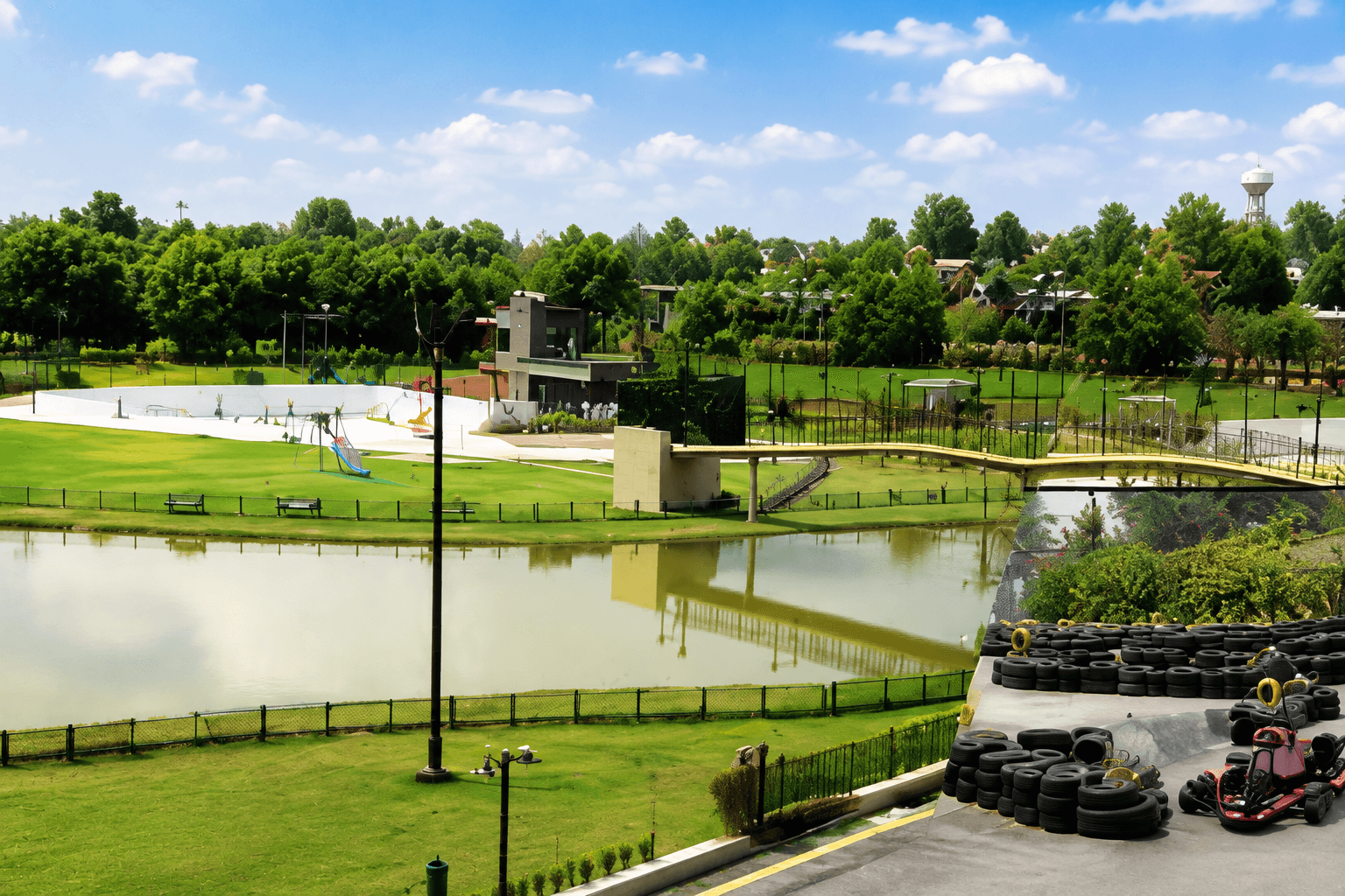A public garden and play area in Shirpur